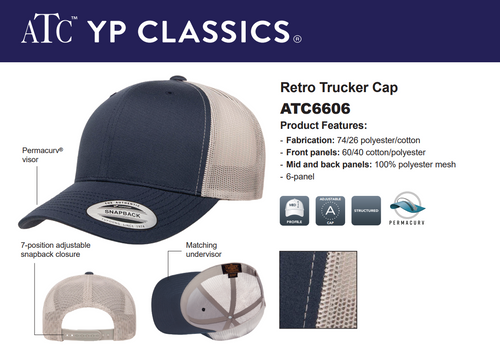ATC™ YP CLASSICS® RETRO TRUCKER CAP - ATC6606 - Lynx