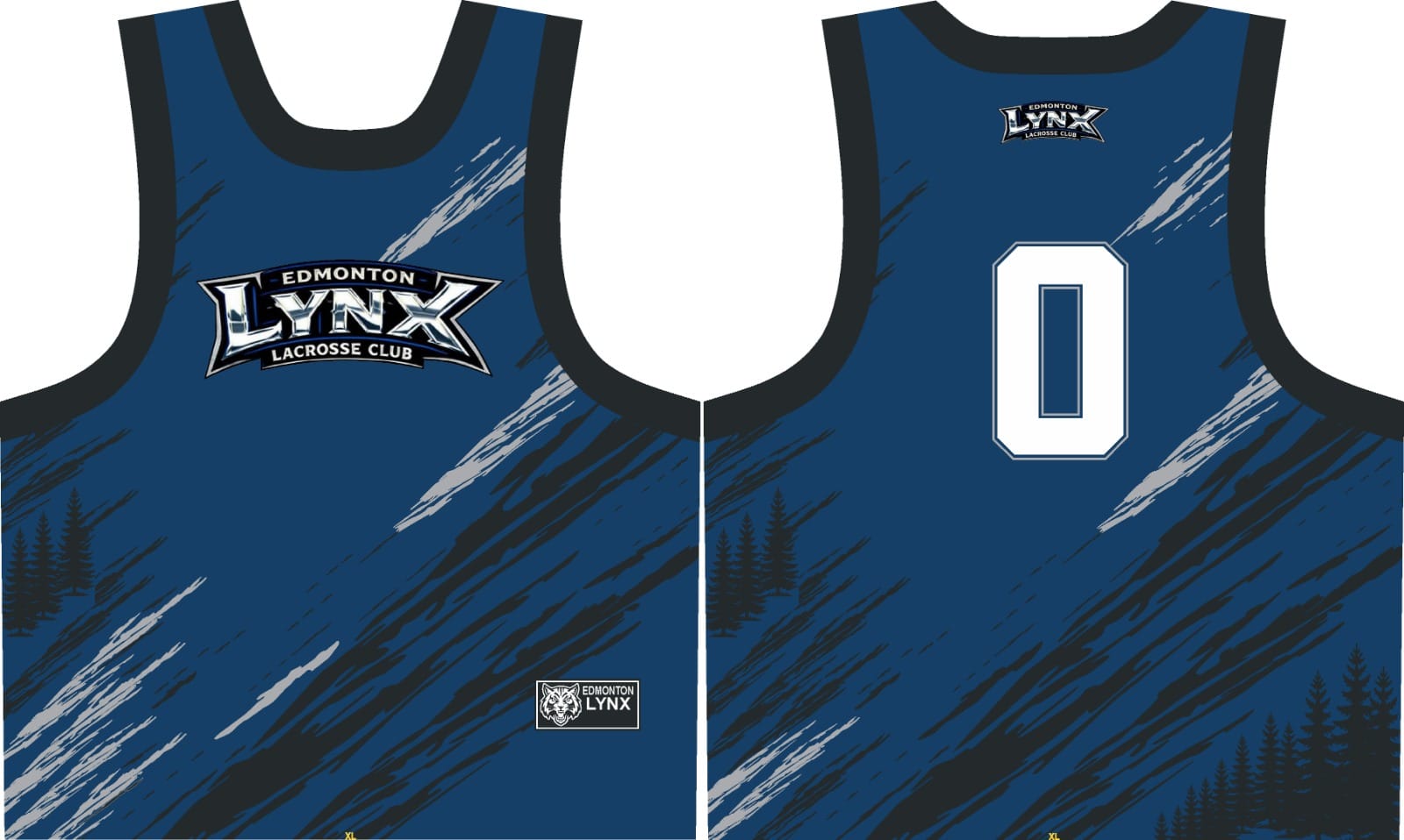 Customized Polyester Reversible Pinnie - Lynx
