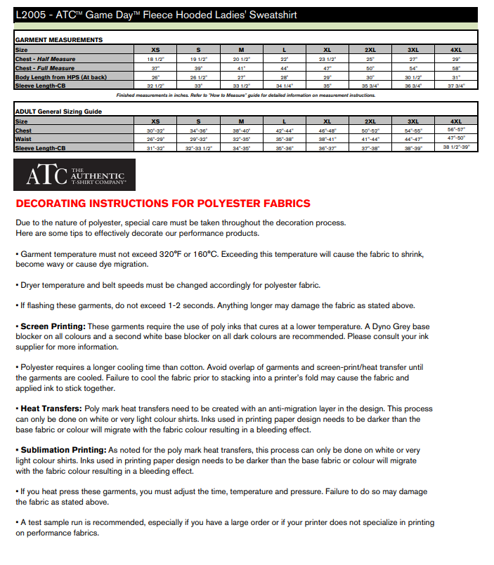 ATC GAME DAY FLEECE LADIES' HOODIE - L2005 - Blackfalds Pirates Softball