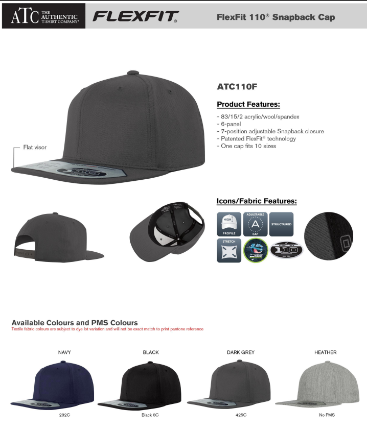 ATC™ FLEXFIT® 110® SNAPBACK CAP. ATC110F - Borealis