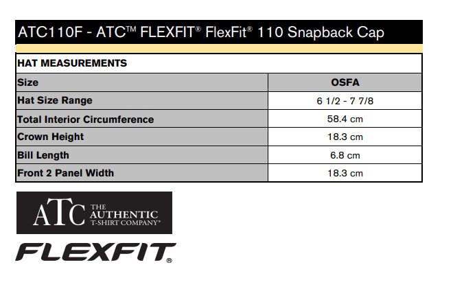 ATC™ FLEXFIT® 110® SNAPBACK CAP. ATC110F - Borealis