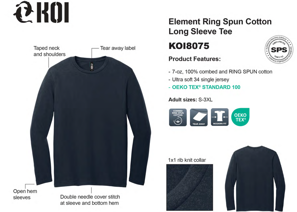 Borealis KOI Long Sleeve T-Shirt - KOI8075