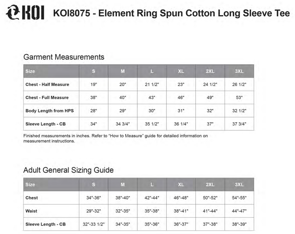 Borealis KOI Long Sleeve T-Shirt - KOI8075