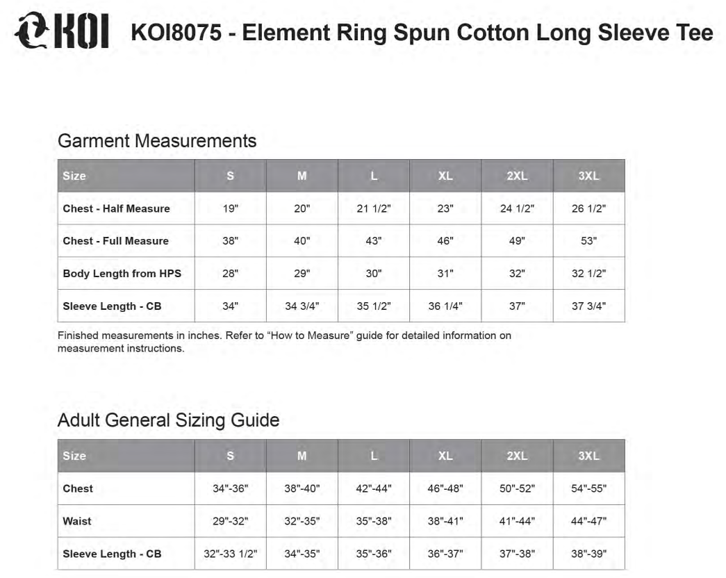 Borealis KOI Long Sleeve T-Shirt - KOI8075