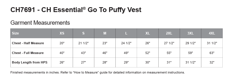 Adult CH ESSENTIAL® GO TO PUFFY VEST - CH7691 - Rose City